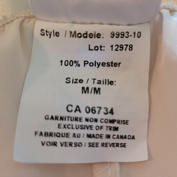 Satiny Cream Colour PJ Pants - Picture 5 of 9